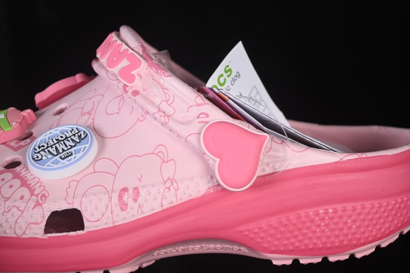 Zanmang Loopy x Crocs Classic Clog EVA Casual Clog with Fun Character Design - Pink Ruby