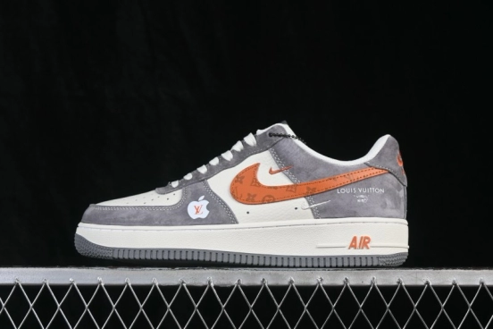 Nike Air Force 1 '07 Low Basketball Sneakers with Full-Length Air Cushion and Custom Box - DC9486-109