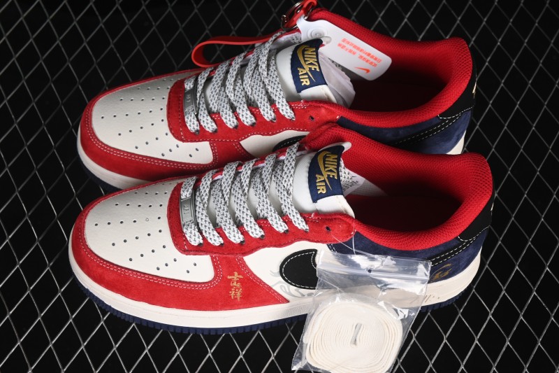 Nike Air Force 1 '07 Low Year of the Horse Special Edition Running Shoes with Red Accents - FC1688-265