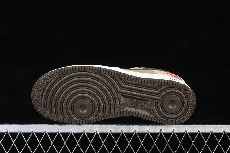 Nike Air Force 1 '07 Low Year of the Horse Limited Edition Khaki Green Casual Skate Shoes - DF0188-135