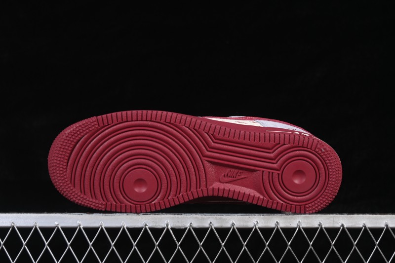 Nike Air Force 1 '07 Low Year of the Horse Limited Edition Grey Red Two-Tone Casual Sneakers - JP2026-136