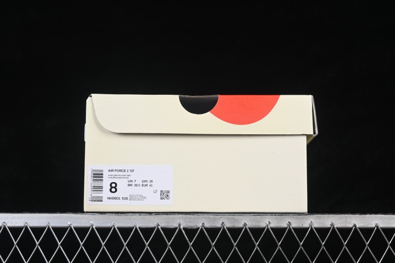 Nike Air Force 1 '07 Low Casual Sneakers with Premium Leather and Classic Cushioning - NH0601-526