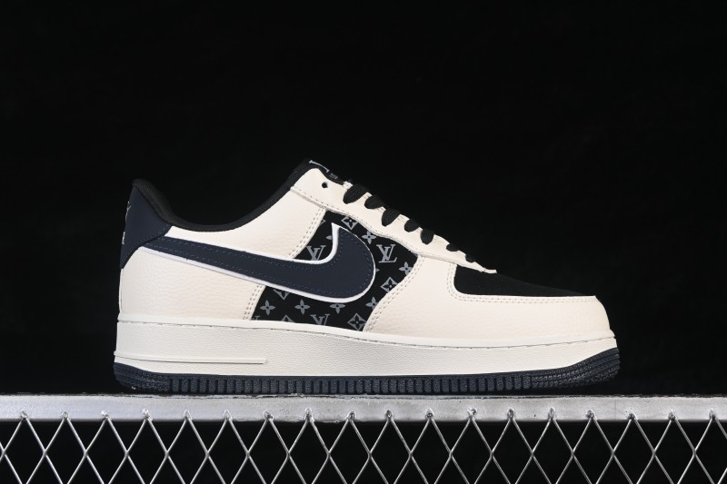 Nike Air Force 1 '07 Low LV Collab Classic Black and Sail Casual Sneakers - LD1999-022