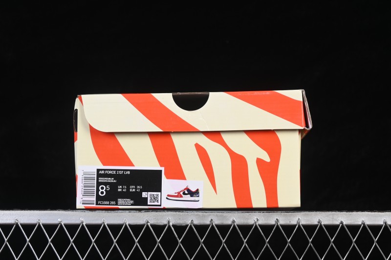 Nike Air Force 1 '07 Low Year of the Horse Special Edition Running Shoes with Red Accents - FC1688-265