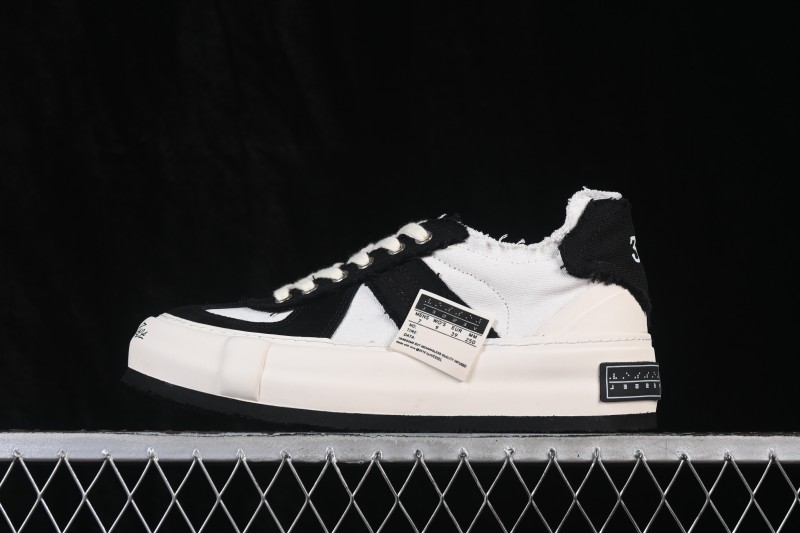 xVESSEL Wu Jianhao Low-Top Deconstructed Chunky Sole Casual Shoes with Tweed Design - S19X001B