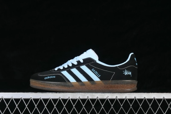 Adidas Originals Gazelle Indoor Retro Low-Top Sneakers with Non-Slip Wear-Resistant Sole - DD6615