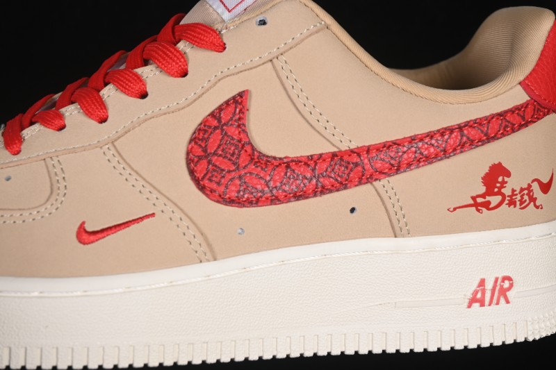Nike Air Force 1 '07 Low Year of the Horse Limited Edition Casual Sneakers in Red - DF0188-130