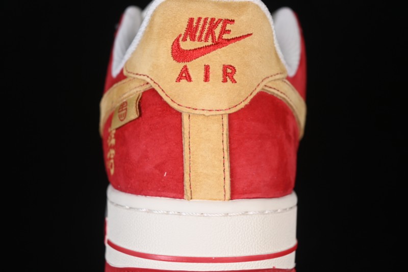 Nike Air Force 1 '07 Low Year of the Horse Limited Edition Red Gold Casual Sneakers - XD0028-014