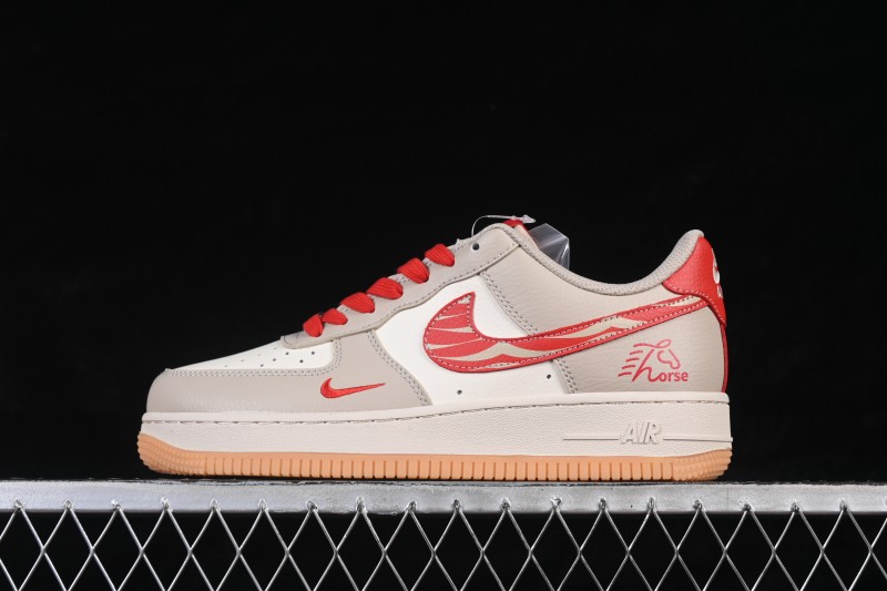 Nike Air Force 1 '07 Low Limited Year of the Horse Casual Skateboarding Shoes in Khaki - XD0028-008