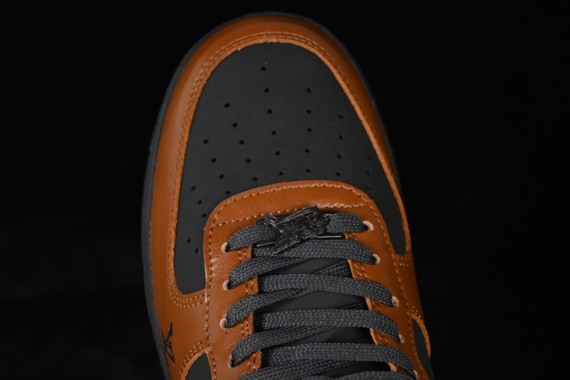 Nike Air Force 1 '07 Low Year of the Horse Limited Edition Sneakers with Caramel Charcoal Colorway - XY9025-009