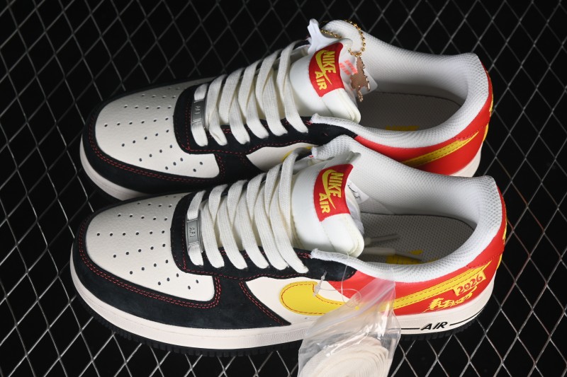 Nike Air Force 1'07 Low Collaborative Casual Skateboarding Shoes with All-New Leather Upper and Full-Length Air Cushion - XD0028-002