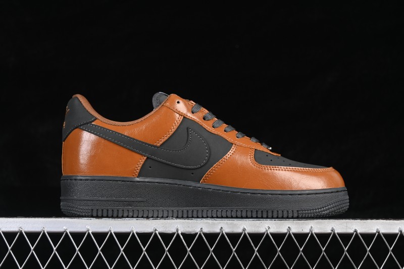 Nike Air Force 1 '07 Low Year of the Horse Limited Edition Sneakers with Caramel Charcoal Colorway - XY9025-009