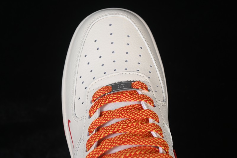Nike Air Force 1 '07 Low Chinese New Year Limited Edition Basketball Shoes in White Wine Red - QW5288-125