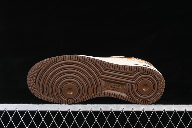 Nike Air Force 1 '07 Low Year of the Horse Special Edition Gold Brown Casual Sneakers - IQ1119-011