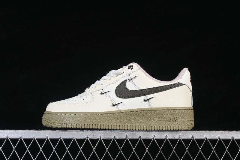 Nike Air Force 1 '07 Low Basketball Shoes with Classic Leather Upper and Air-Sole Cushioning - IQ9802-022