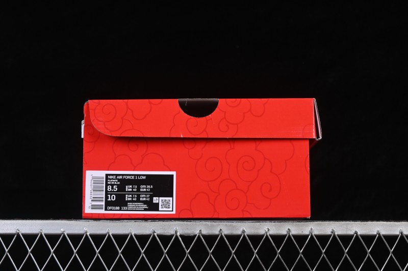 Nike Air Force 1 '07 Low Chinese New Year Limited Edition Black Red Basketball Shoes - DF0188-133