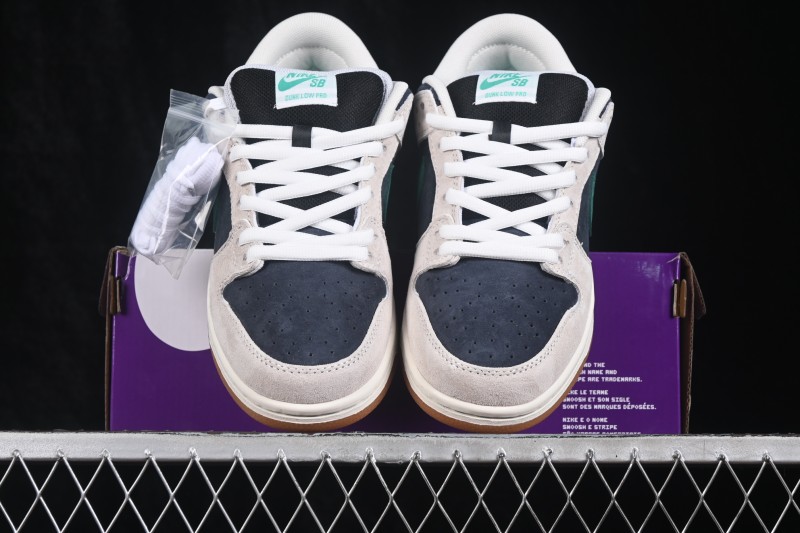 Nike SB Dunk Low Suede Grey Gum Skateboarding Shoes - HF3704-001