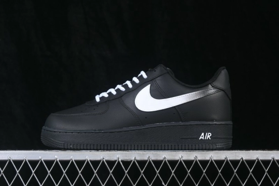 Nike Air Force 1 '07 Low Ink Silver Prelude Hand-Painted Graffiti Low-Top Casual Sneakers - CW2288-511