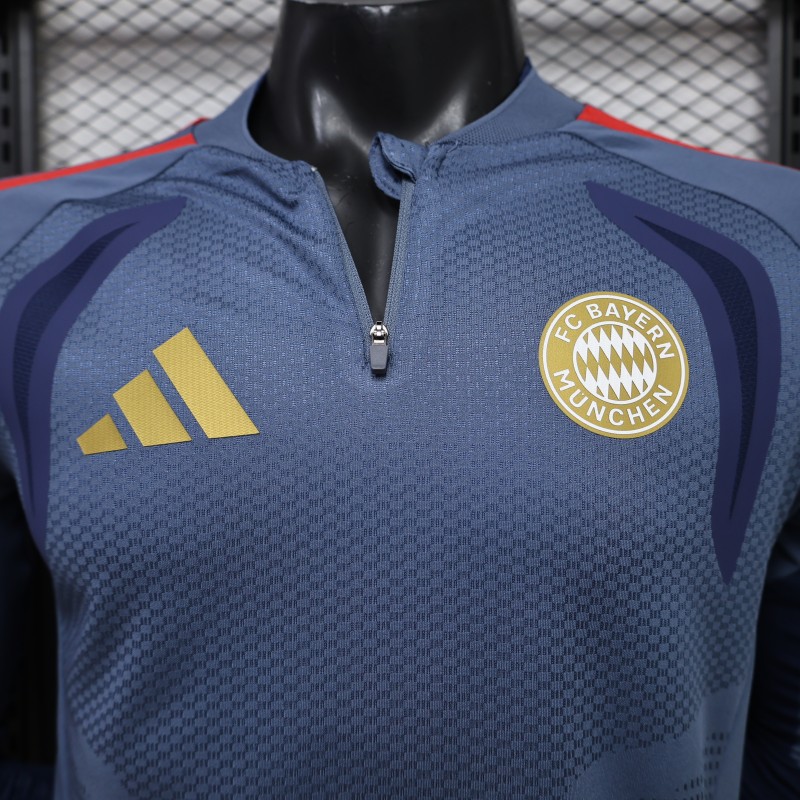 Player Version 26/27 FC Bayern München Long Sleeve Home Navy Jersey