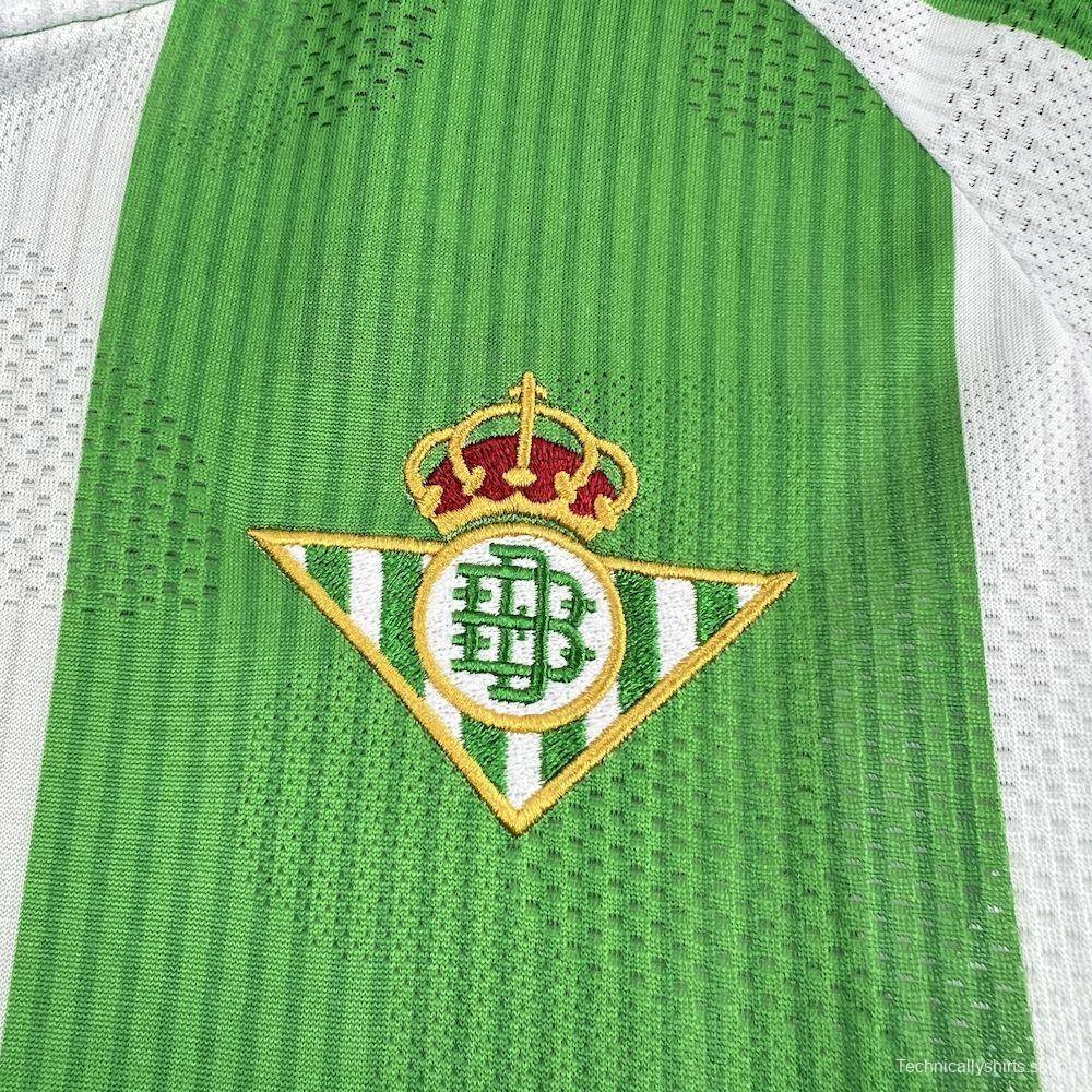 2025/26 Mens Real Betis Home Long Sleeve Jersey