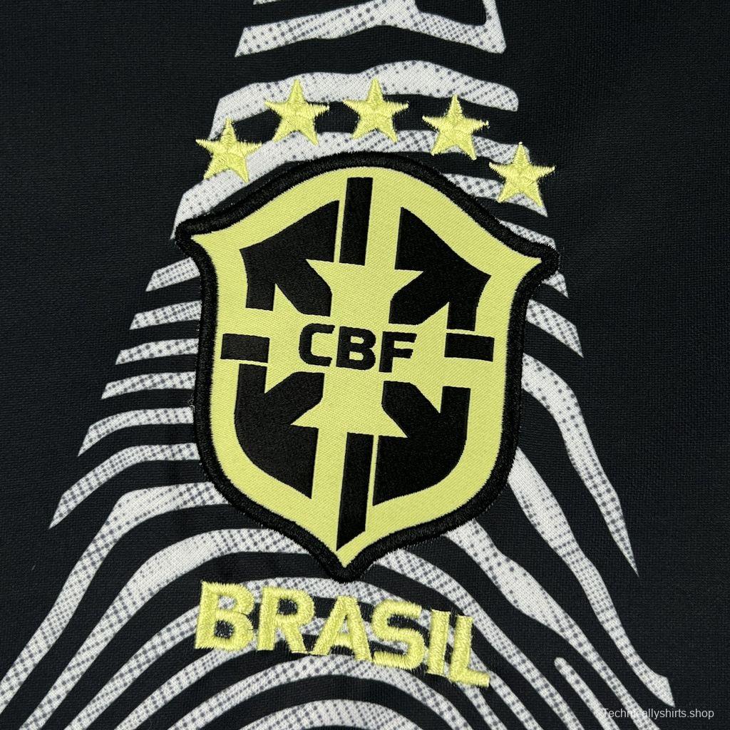 2026 Mens Brazil Hollywood Goalkeeper Long Sleeve Jersey