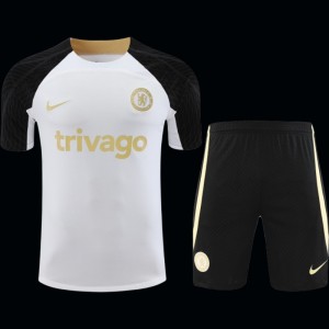 23-24 Chelsea White Black Short Sleeve+Shorts