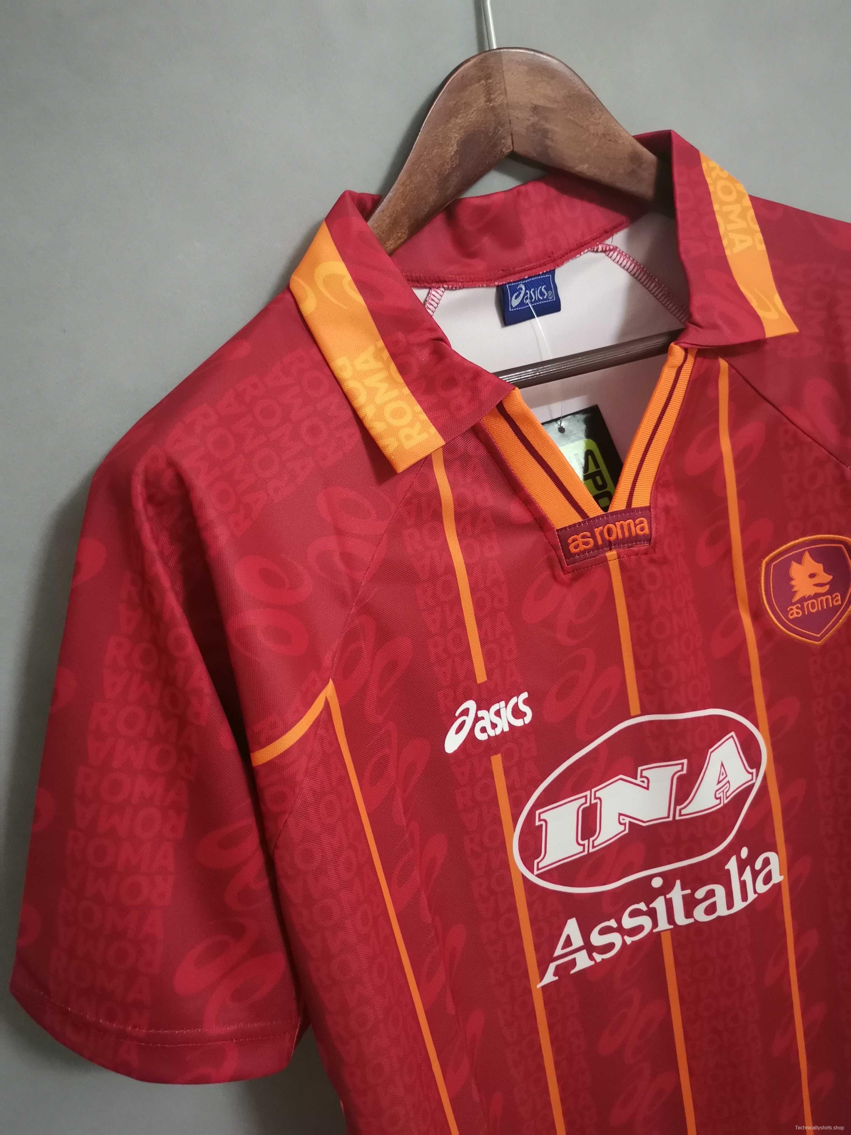 Retro 96 97 AS Roma Home Jersey