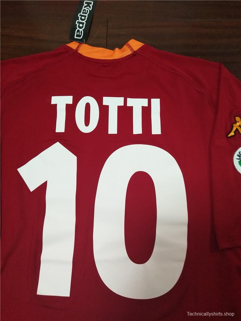 Retro 00/01 AS Roma Home Jersey