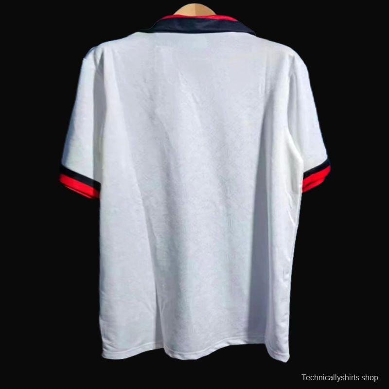 Retro 88/89 AC Miilan Away White Jersey