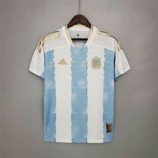 Retro 2021 Argentina Home Maradona Commemorative Edition Jersey