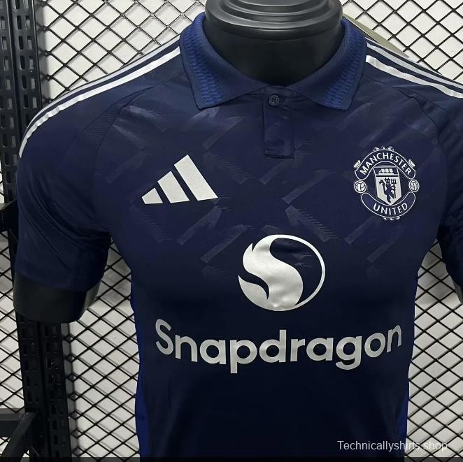 Player Version 24/25 Manchester United Away Navy Jersey