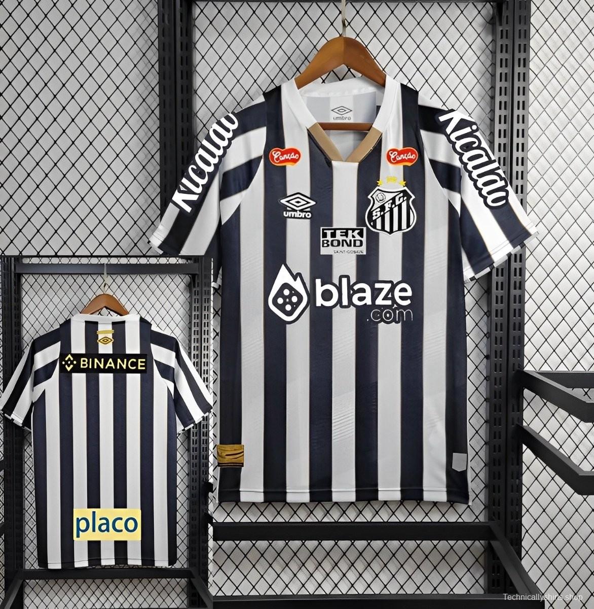 24/25 Santos Away Jersey + All Sponsors