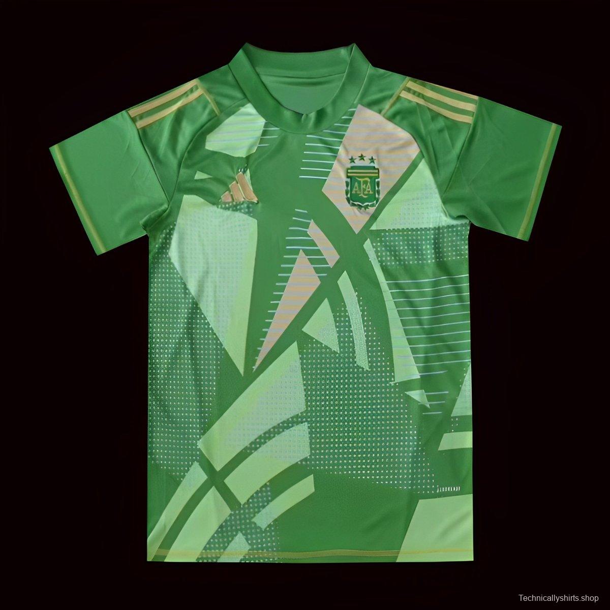 2024 Argentina Green Goalkeeper Jersey