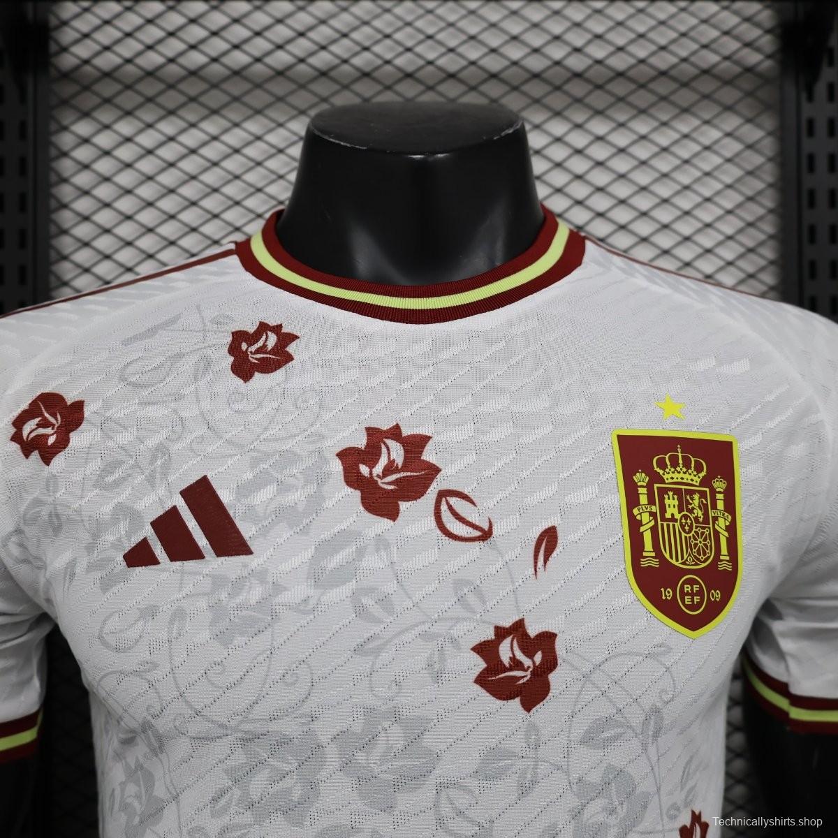 Player Version 2024 Spain White Special Jersey