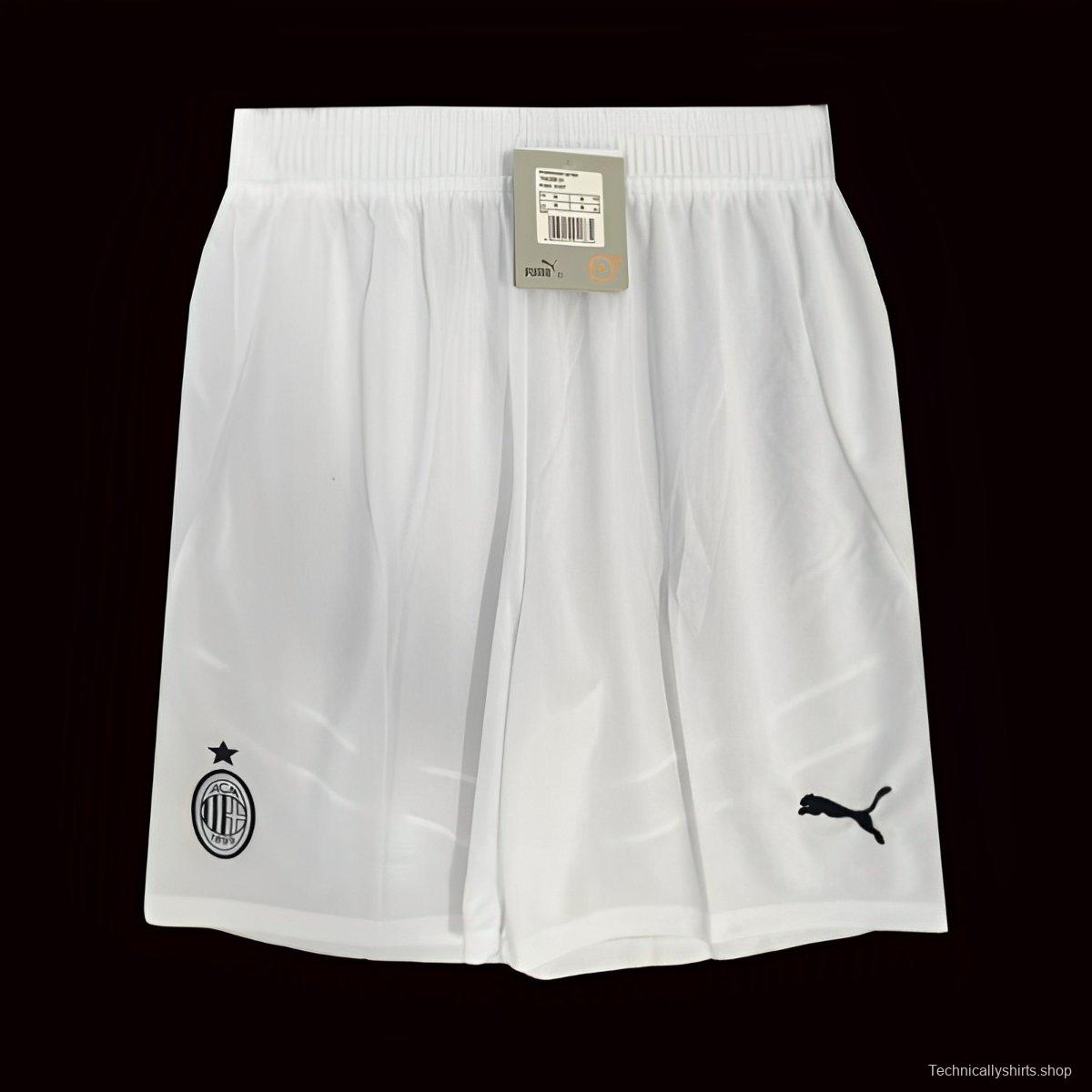 24/25 AC Away White Shorts