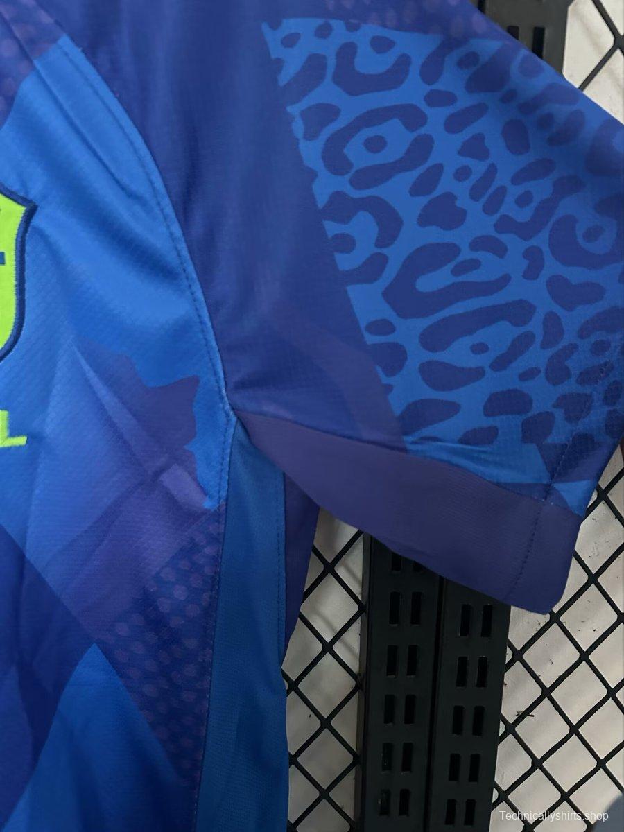 2025 Brazil Away Blue Jersey