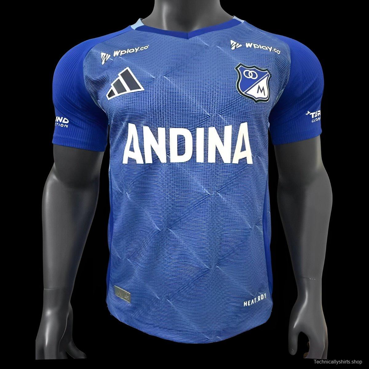 Player Version 25/26 Millonarios Home Jersey