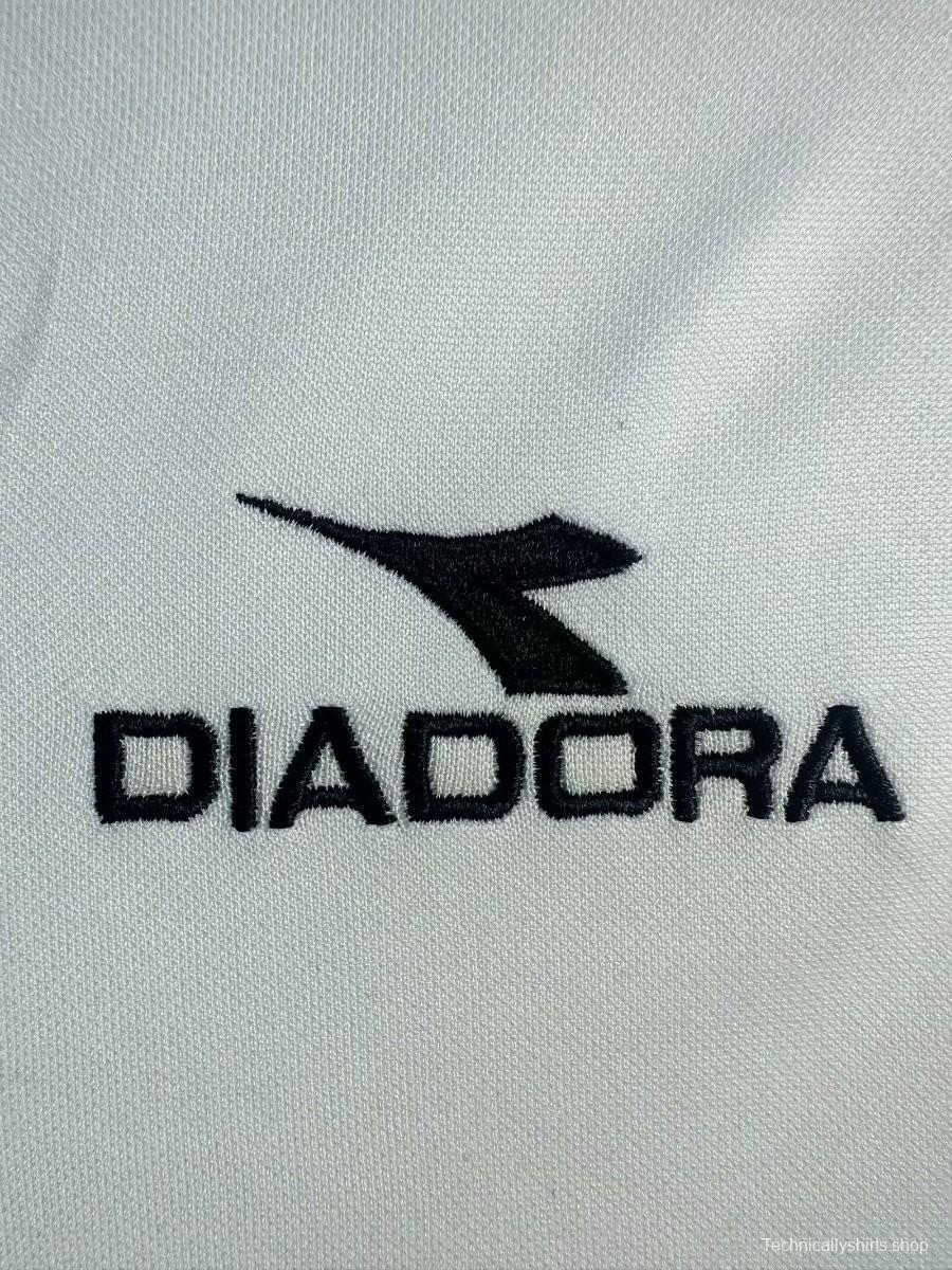 Retro 98/99 Roma Away White  Long Sleeve Jersey