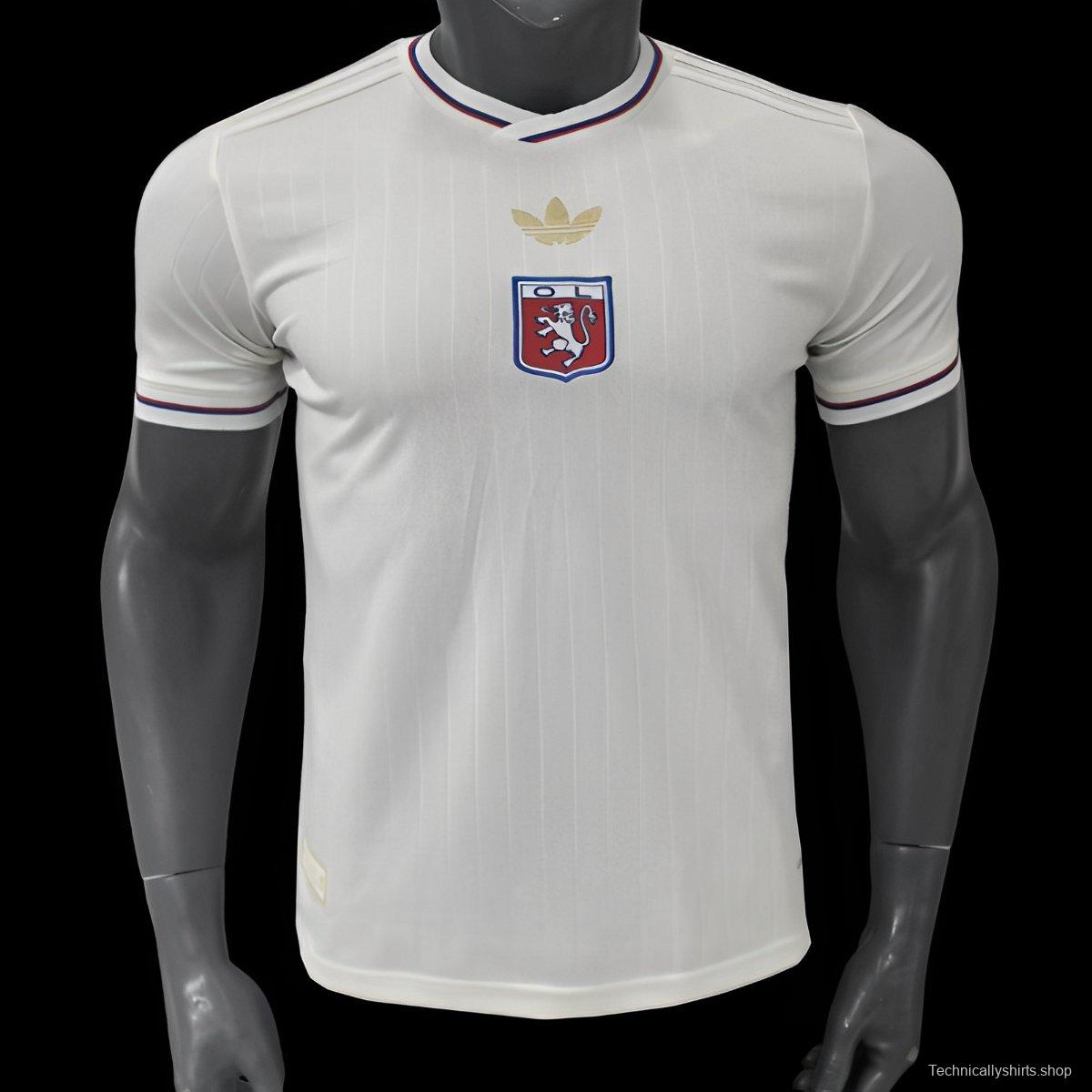 25/26 Olympique Lyonnais WHITE Anniversary Jersey