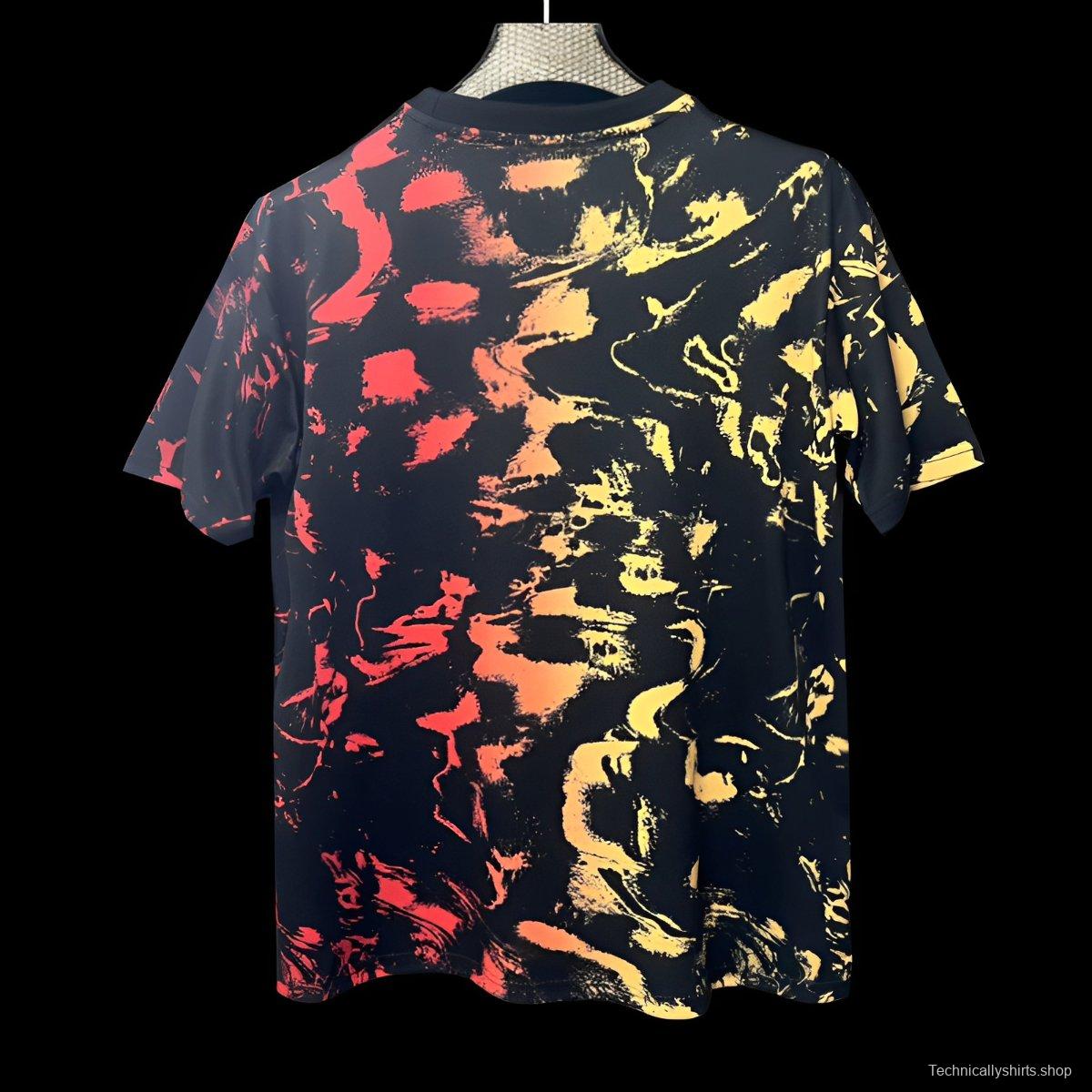 25/26 Newcastle United Black with Abstract Art Pattern Jersey