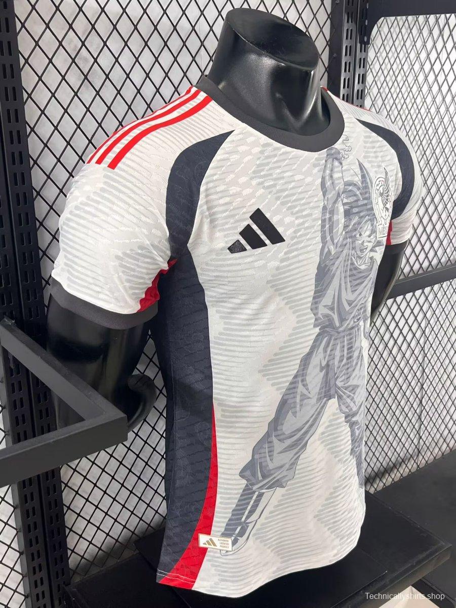Player Version 2025 Mexico White with Aztec Warrior Jersey