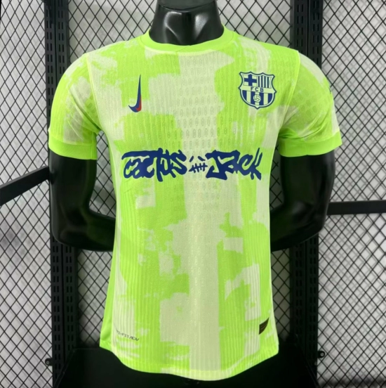 24/25 Barcelona x Travis Scott Third Green Jersey