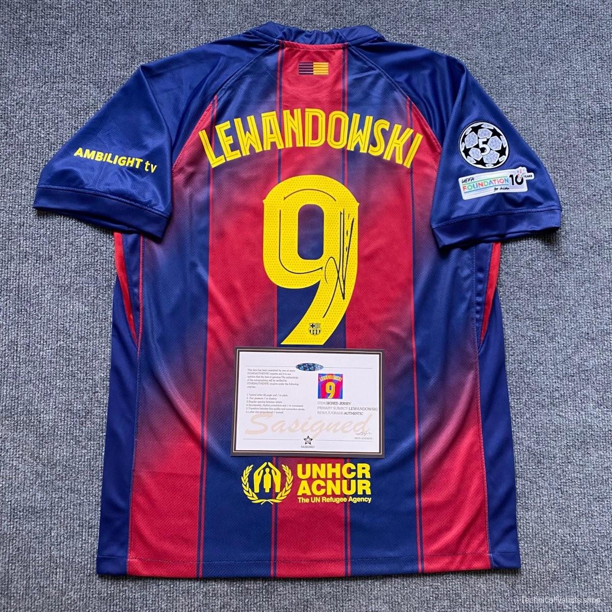 lewandowski barcelona 25/26 signed