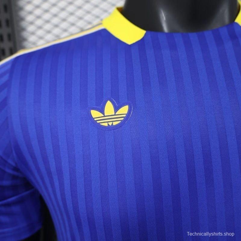 Player Version 25/26 Boca Juniors Adidas Original Terrace Icons Blue Jersey