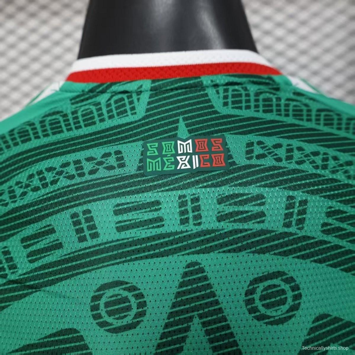 Player Version 2026 Mexico Home Long Sleeve Jersey