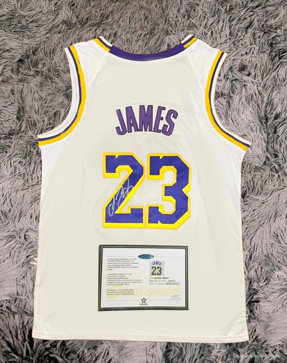 Lebron James 24/25 White NBA jersey