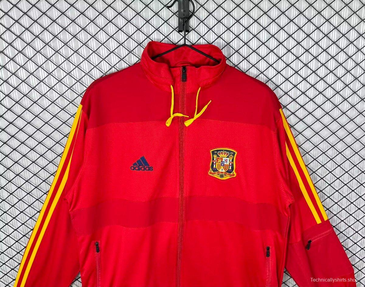 Retro 2010 Spain Home Full Zipper Jacket