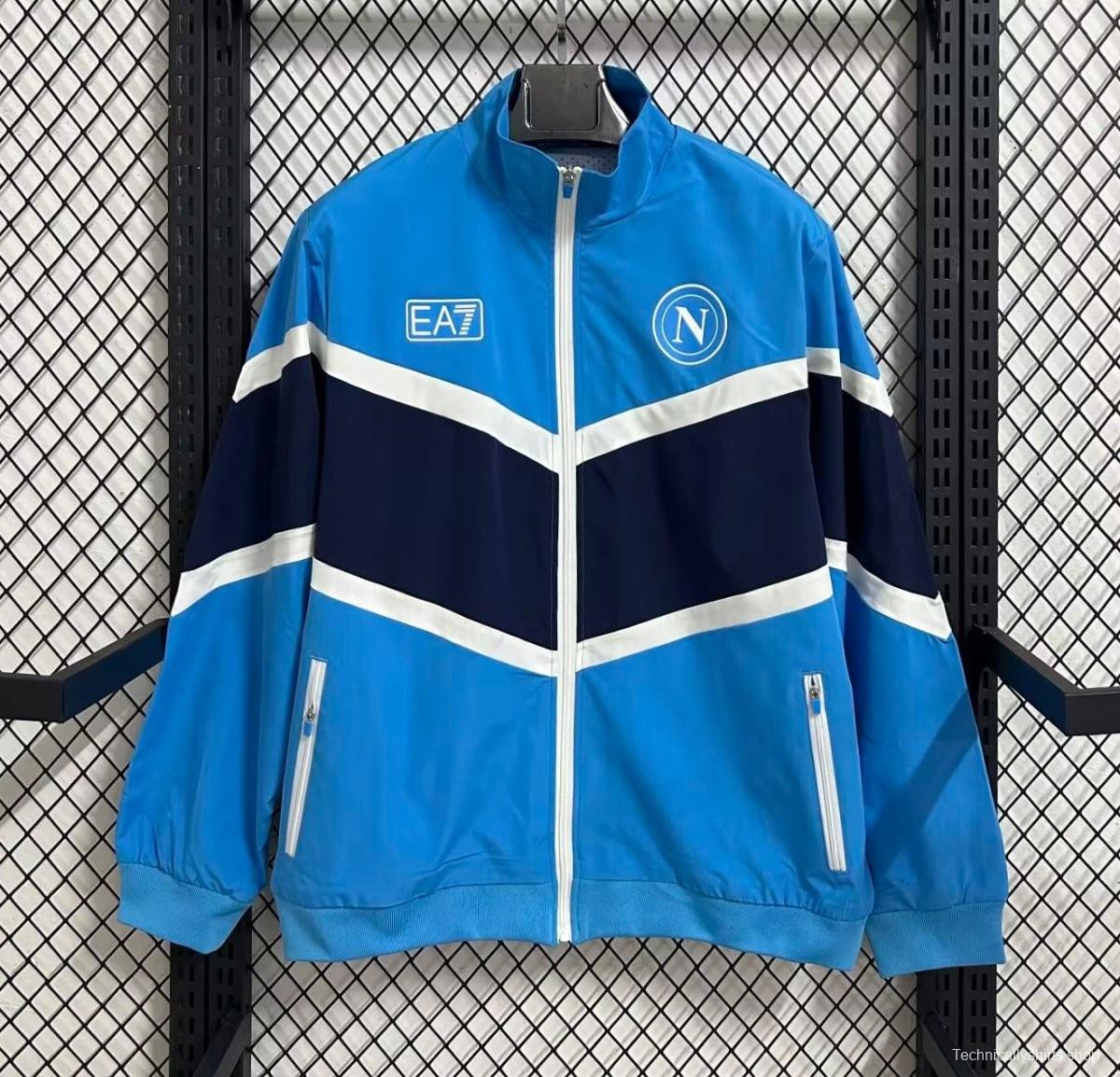 25/26 Napoli Blue Full Zipper Windbreaker