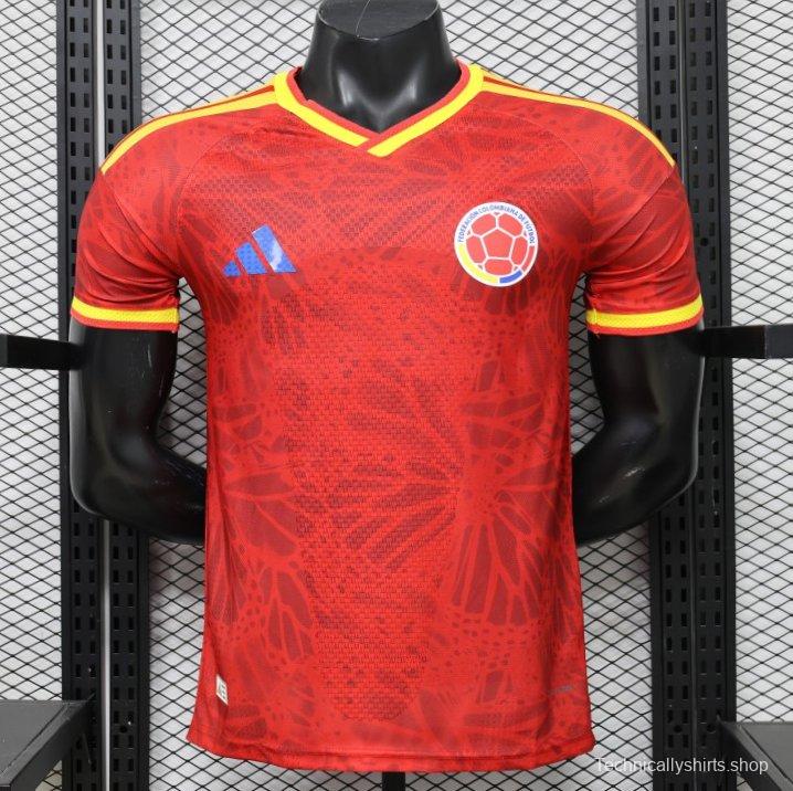 Player Version 2026 Colombia Red & Yellow Away Jersey