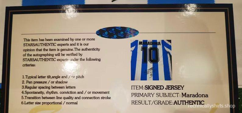 Maradona 1986 Certificate Only